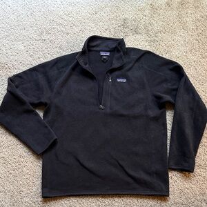 Patagonia Black Fleece Quarter-Zip Pullover